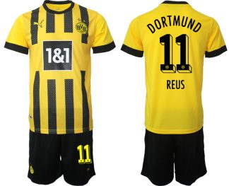Moški Nogometni dresi Borussia Dortmund Domači 2023 Kratek Rokav + Kratke hlače REUS 11