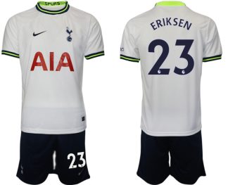 Moški Nogometni dresi Tottenham Hotspur Domači 2023 Kratek Rokav + Kratke hlače ERIKSEN 23
