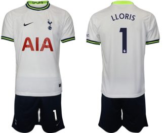 Moški Nogometni dresi Tottenham Hotspur Domači 2023 Kratek Rokav + Kratke hlače LLORIS 1