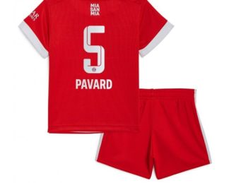 Replika Otroški nogometni dresi kompleti Bayern Munich Domači 2022-23 Kratek Rokav + Kratke hlače Benjamin Pavard 5