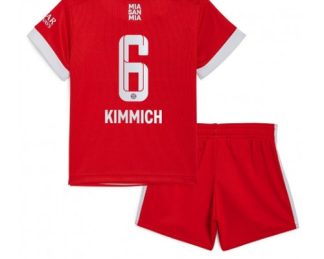 Replika Otroški nogometni dresi kompleti Bayern Munich Domači 2022-23 Kratek Rokav + Kratke hlače Joshua Kimmich 6