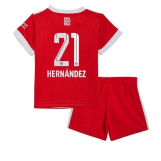Replika Otroški nogometni dresi kompleti Bayern Munich Domači 2022-23 Kratek Rokav + Kratke hlače Lucas Hernandez 21