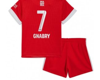 Replika Otroški nogometni dresi kompleti Bayern Munich Domači 2022-23 Kratek Rokav + Kratke hlače Serge Gnabry 7