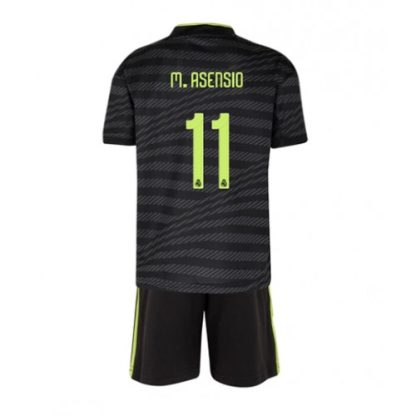Replika Otroški nogometni dresi kompleti Real Madrid Tretji 2023 Kratek Rokav + Kratke hlače Marco Asensio 11