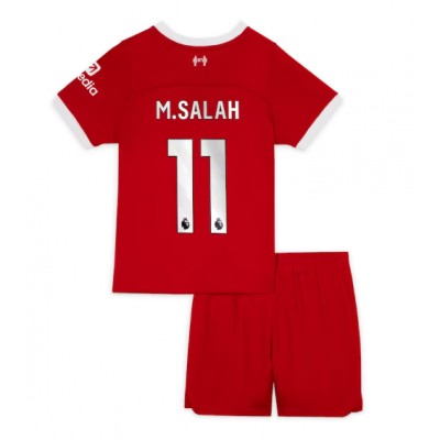 Nogometni dresi poceni Liverpool Domači 2023-24 Kratek Rokav + Kratke hlače Mohamed Salah 11