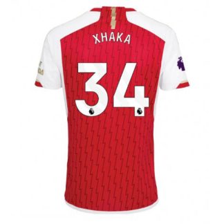 Replika Moški nogometni dresi kompleti Arsenal Domači 2023-24 Kratek Rokav Granit Xhaka 34