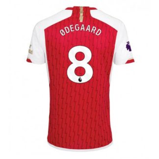 Replika Moški nogometni dresi kompleti Arsenal Domači 2023-24 Kratek Rokav Martin Odegaard 8
