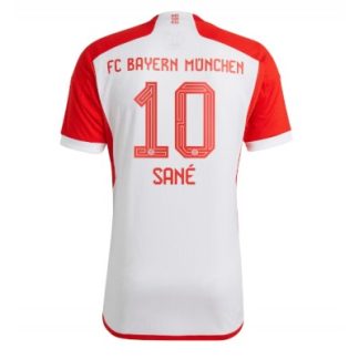 Replika Moški nogometni dresi kompleti Bayern Munich Domači 2023-24 Kratek Rokav Leroy Sane 10