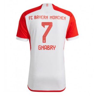 Replika Moški nogometni dresi kompleti Bayern Munich Domači 2023-24 Kratek Rokav Serge Gnabry 7