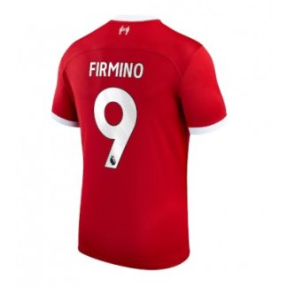 Replika Moški nogometni dresi kompleti Liverpool Domači 2023-24 Kratek Rokav Roberto Firmino 9