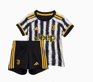 Replika Otroški nogometni dresi kompleti Juventus Domači 2023-24