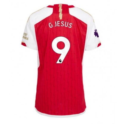 Replika Ženski nogometni dresi kompleti Arsenal Domači 2023-24 Kratek Rokav Gabriel Jesus 9