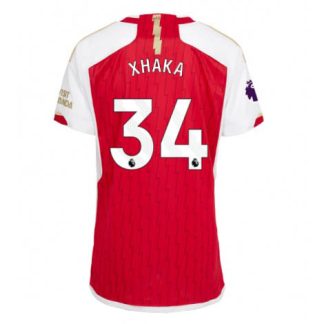 Replika Ženski nogometni dresi kompleti Arsenal Domači 2023-24 Kratek Rokav Granit Xhaka 34