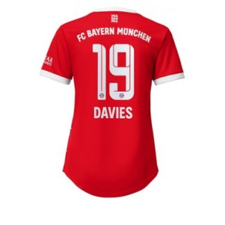 Replika Ženski nogometni dresi kompleti Bayern Munich Domači 2022-23 Kratek Rokav Alphonso Davies 19