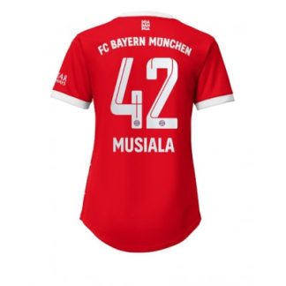 Replika Ženski nogometni dresi kompleti Bayern Munich Domači 2022-23 Kratek Rokav Jamal Musiala 42