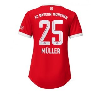 Replika Ženski nogometni dresi kompleti Bayern Munich Domači 2022-23 Kratek Rokav Thomas Muller 25