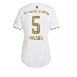 Replika Ženski nogometni dresi kompleti Bayern Munich Gostujoči 2022-23 Kratek Rokav Benjamin Pavard 5