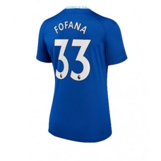 Replika Ženski nogometni dresi kompleti Chelsea Domači 2022-23 Kratek Rokav Wesley Fofana 33
