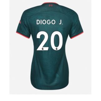 Replika Ženski nogometni dresi kompleti Liverpool Tretji 2022-23 Kratek Rokav Diogo Jota 20