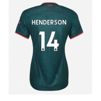 Replika Ženski nogometni dresi kompleti Liverpool Tretji 2022-23 Kratek Rokav Henderson 14