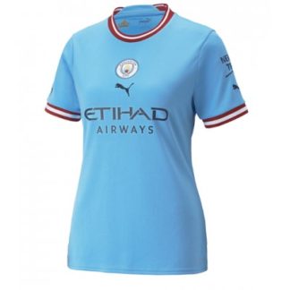 Replika Ženski nogometni dresi kompleti Manchester City Domači 2022-23 Kratek Rokav