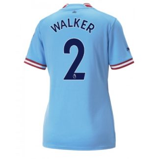 Replika Ženski nogometni dresi kompleti Manchester City Domači 2022-23 Kratek Rokav Kyle Walker 2