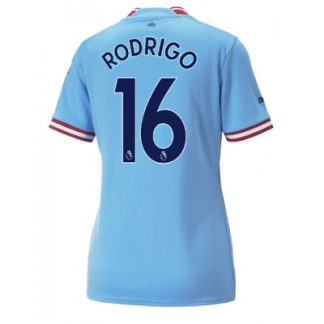 Replika Ženski nogometni dresi kompleti Manchester City Domači 2022-23 Kratek Rokav Rodri Hernandez 16