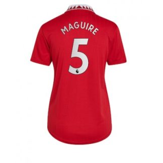 Replika Ženski nogometni dresi kompleti Manchester United Domači 2022-23 Kratek Rokav Harry Maguire 5