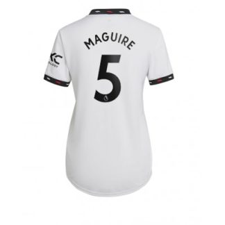 Replika Ženski nogometni dresi kompleti Manchester United Gostujoči 2022-23 Kratek Rokav Harry Maguire 5
