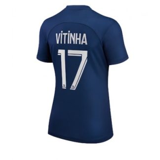 Replika Ženski nogometni dresi kompleti Paris Saint-Germain PSG Domači 2022-23 Kratek Rokav Vitinha Ferreira 17