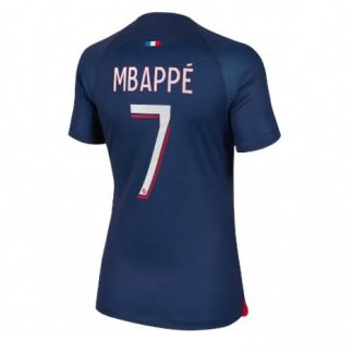 Replika Ženski nogometni dresi kompleti Paris Saint-Germain PSG Domači 23-24 Kratek Rokav Kylian Mbappe 7