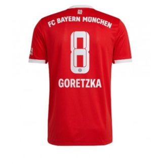Moški Nogometni dresi Bayern Munich Domači 2022-23 Kratek Rokav tisk Leon GORETZKA 8 poceni dresi