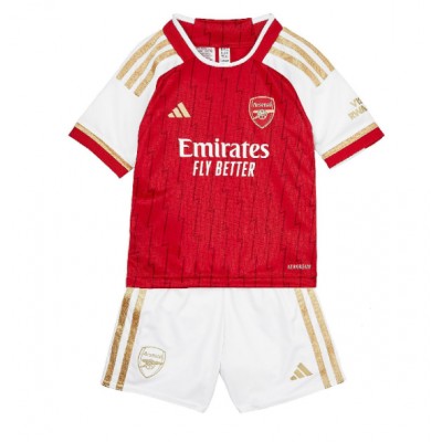 Otroški Nogometni dresi kompleti Arsenal Domači 2023-24 Kratek Rokav + Kratke hlače poceni dresi
