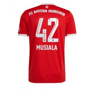 Poceni Moški Nogometni dresi Bayern Munich Domači 2023-24 Kratek Rokav tisk Jamal Musiala 42