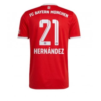 Poceni Moški Nogometni dresi Bayern Munich Domači 2023-24 Kratek Rokav tisk Lucas HERNÁNDEZ 21