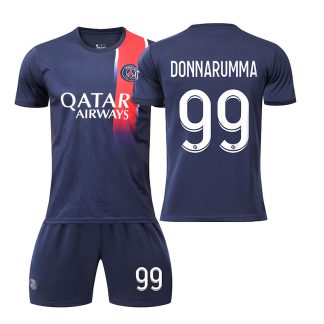 Poceni Moški Nogometni dresi kompleti Paris Saint-Germain PSG Domači 2023-24 dresi tisk DONNARUMMA 99