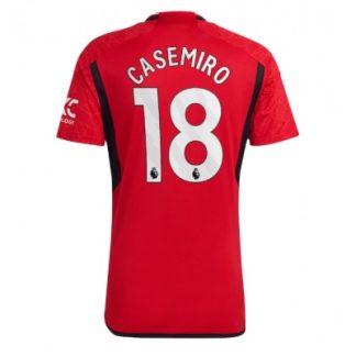 Poceni Moški Nogometni dresi Manchester United Domači Kratek rokav 2023-24 Casemiro 18