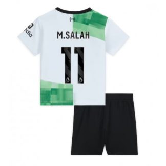 Poceni Otroški Nogometni dresi kompleti Liverpool 2023-24 Gostujoči Mohamed Salah 11