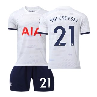 Poceni Otroški Nogometni dresi kompleti Tottenham Hotspur Domači 2023-24 KULUSEVSKI 21