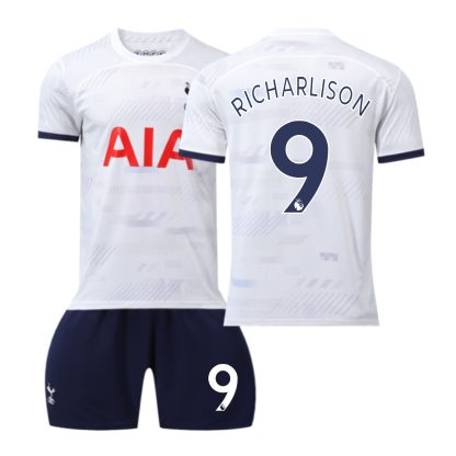 Poceni Otroški Nogometni dresi kompleti Tottenham Hotspur Domači 2023-24 RICHARLISON 9