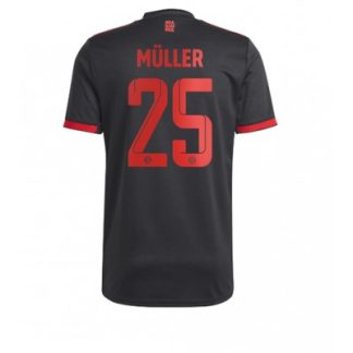 Replika Moški nogometni dresi Bayern Munich Tretji 2022-23 Kratek Rokav Thomas MÜLLER 25