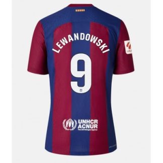 Moški Nogometni dresi Barcelona Domači Kratek Rokav 2023-24 Robert Lewandowski 9