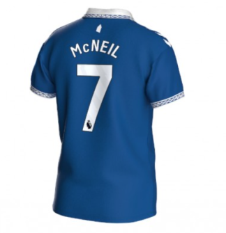 Poceni Moški Nogometni dresi Everton Domači 2023-24 Kratek Rokav tisk Dwight McNeil 7