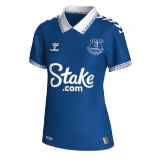 Poceni Moški Nogometni dresi Everton Domači 2023-24 Kratek Rokav z lastnim imenom