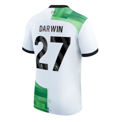 Poceni Moški Nogometni dresi Liverpool Gostujoči 2023 2024 Kratek Rokav Darwin Nunez #27