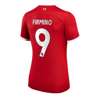 Poceni Ženski Nogometni dresi Liverpool Domači 2023-24 Kratek Rokav Roberto Firmino #9