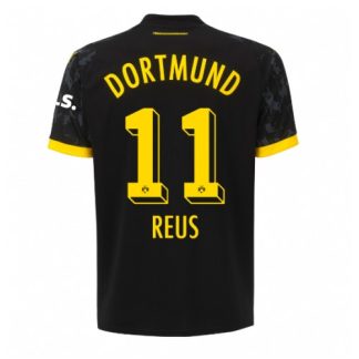 Poceni Moški Nogometni dresi Borussia Dortmund Gostujoči 2023-2024 tisk Marco Reus 11