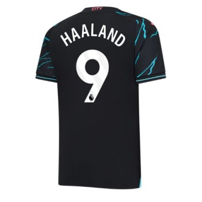 Poceni Moški Nogometni dresi Manchester City Tretji 2023 2024 Kratek Rokav z imenom Erling Haaland 9