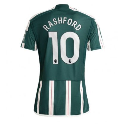 Poceni Moški Nogometni dresi Manchester United Gostujoči 2023-24 Kratek Rokav z imenom Marcus Rashford 10