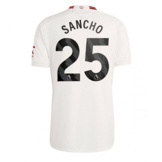 Poceni Moški Nogometni dresi Manchester United Tretji 2023-24 Kratek Rokav z imenom Jadon Sancho 25
